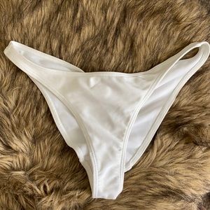 American Apparel White Swimsuit Bikini Bottoms